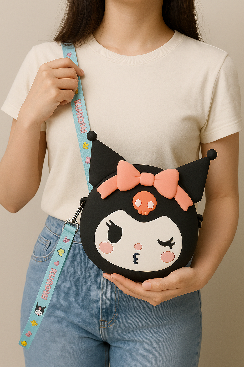 Bolso Kurumi de Silicona – Diseño Tierno y Resistente 20X20 CM