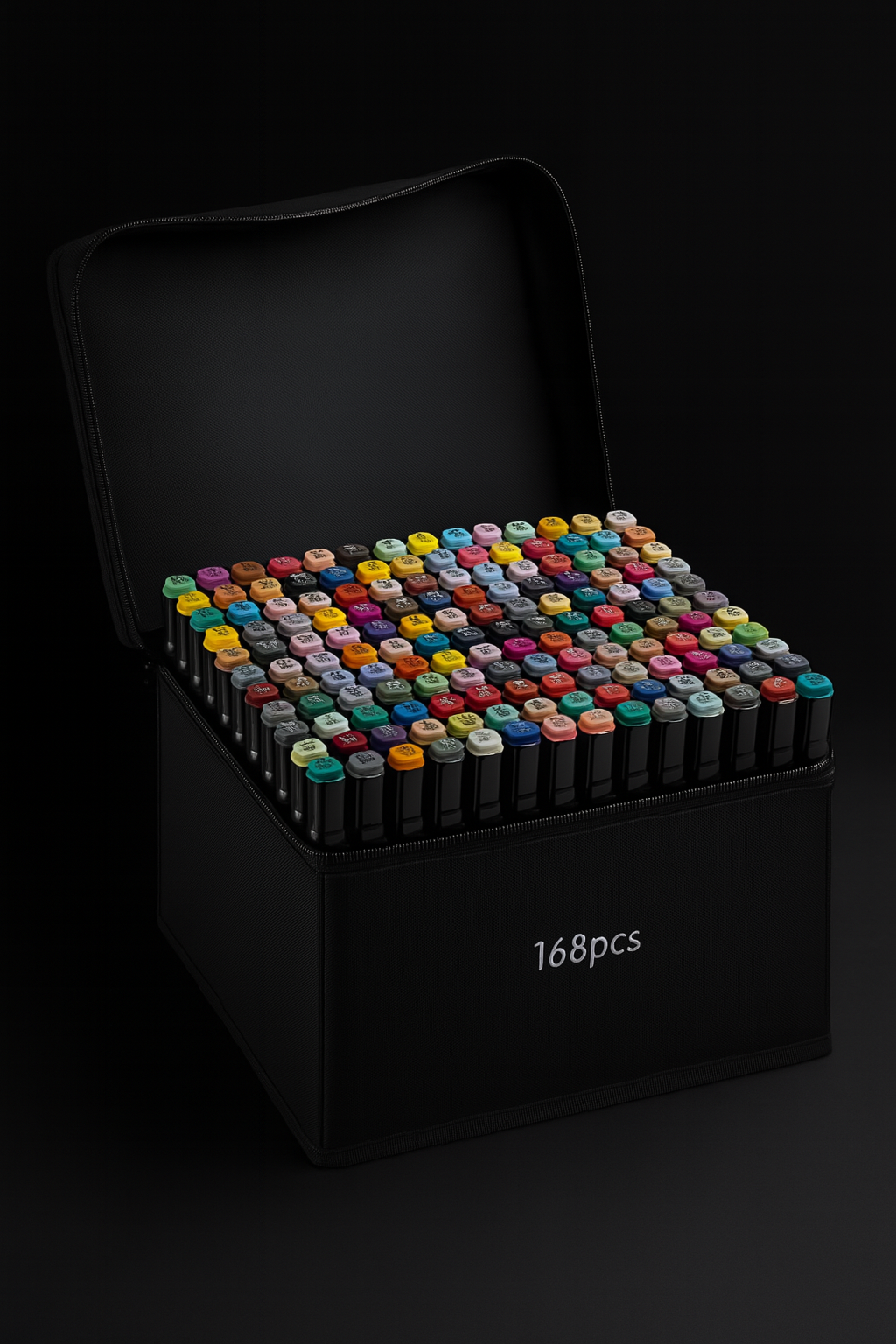 Set de Marcadores de Doble Puntas (168 Marcadores)