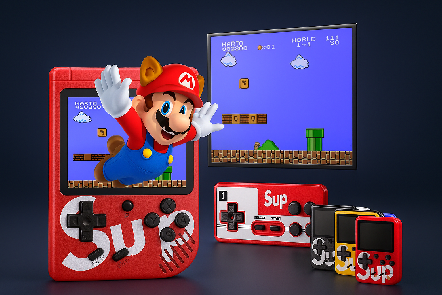 Mini Consola SUP Retro 400 Juegos