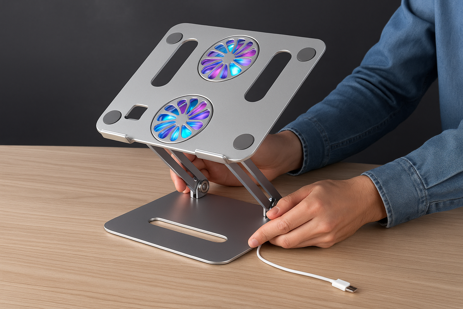 Soporte para Portátil con Ventiladores