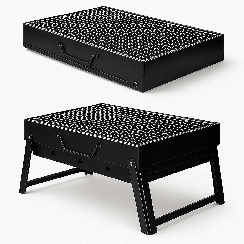 Asador Plegable Portátil de Carbón