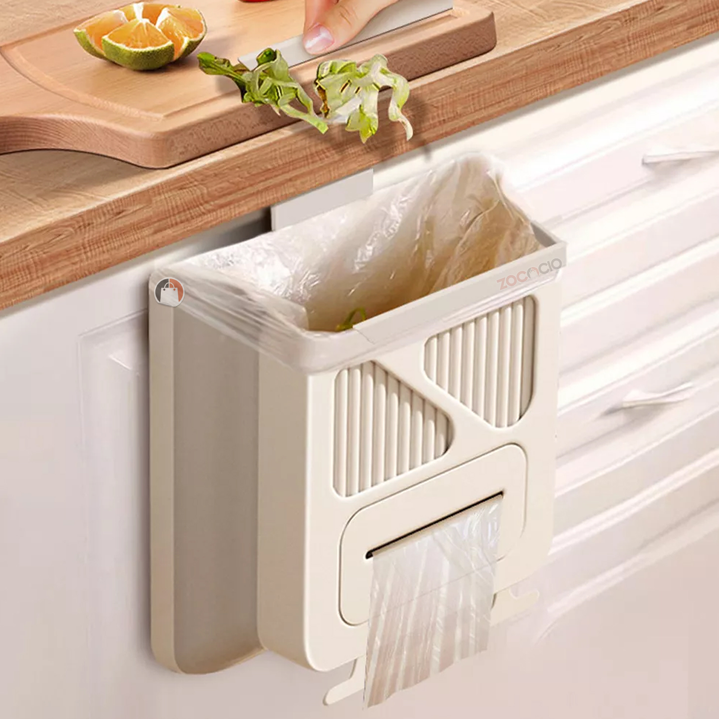 Cubo de Basura Plegable para Cocina – Colgable y Portátil